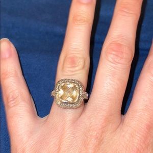 Stunning Ring with Champagne Colored Stone